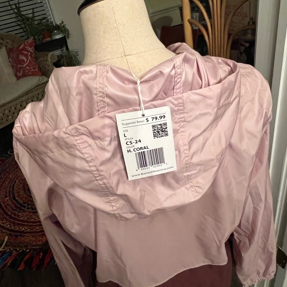 Columbia Women's Large Two-Tone Pink & Mauve Windbreaker Jacket - Picture 7 of 7
